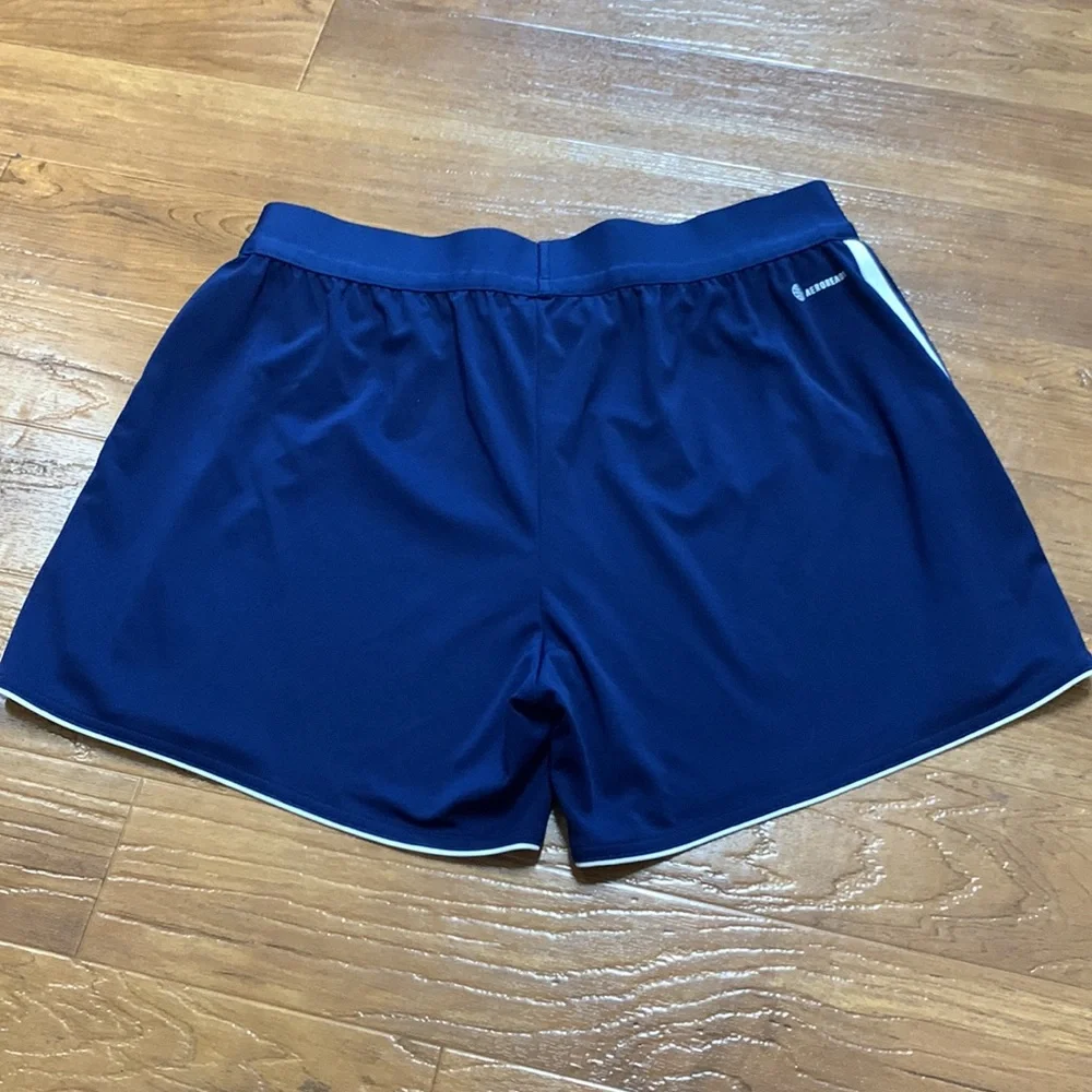 Adidas Aeroready Athletic Shorts with White Stripes